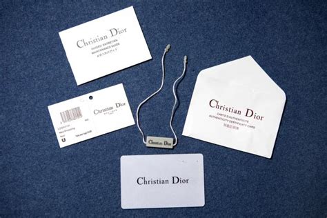 christian dior label tag|christian dior authenticity card.